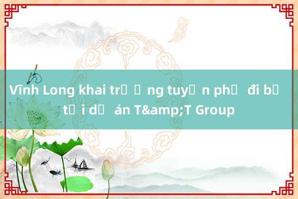 Vĩnh Long khai trương tuyến phố đi bộ tại dự án T&T Group